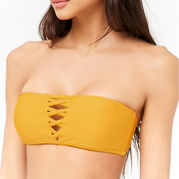 mustard yellow bandeau